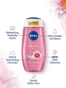 شامپو بدن نیوا مدل Shower waterlily & oil حجم 250میل - تصویر 2
