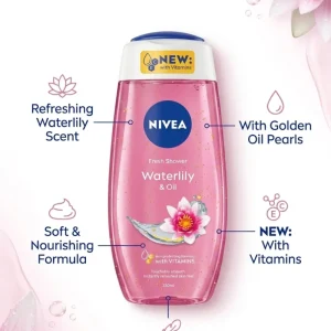 شامپو بدن نیوا مدل Shower waterlily & oil حجم 250میل
