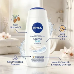 شامپو بدن نیوا مدل Creme soft حجم 250میل