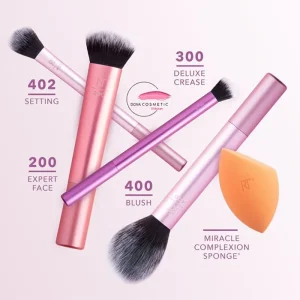 ست براش آرایشی به همراه 2پد Everyday Essentials ریل تکنیک